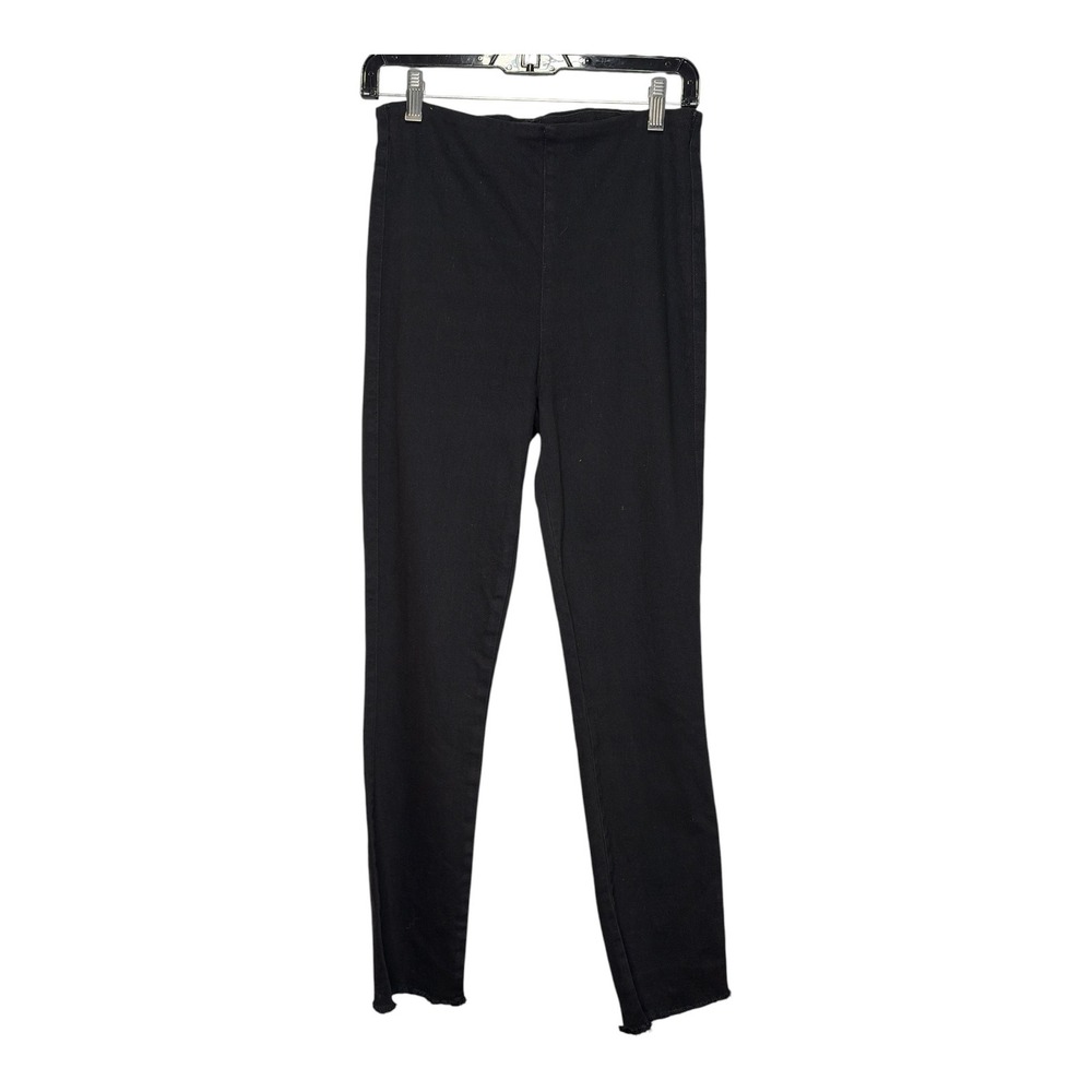 Frank & Eileen Illusion 01 Black High Rise Raw Hem Leggings Size 27 USA